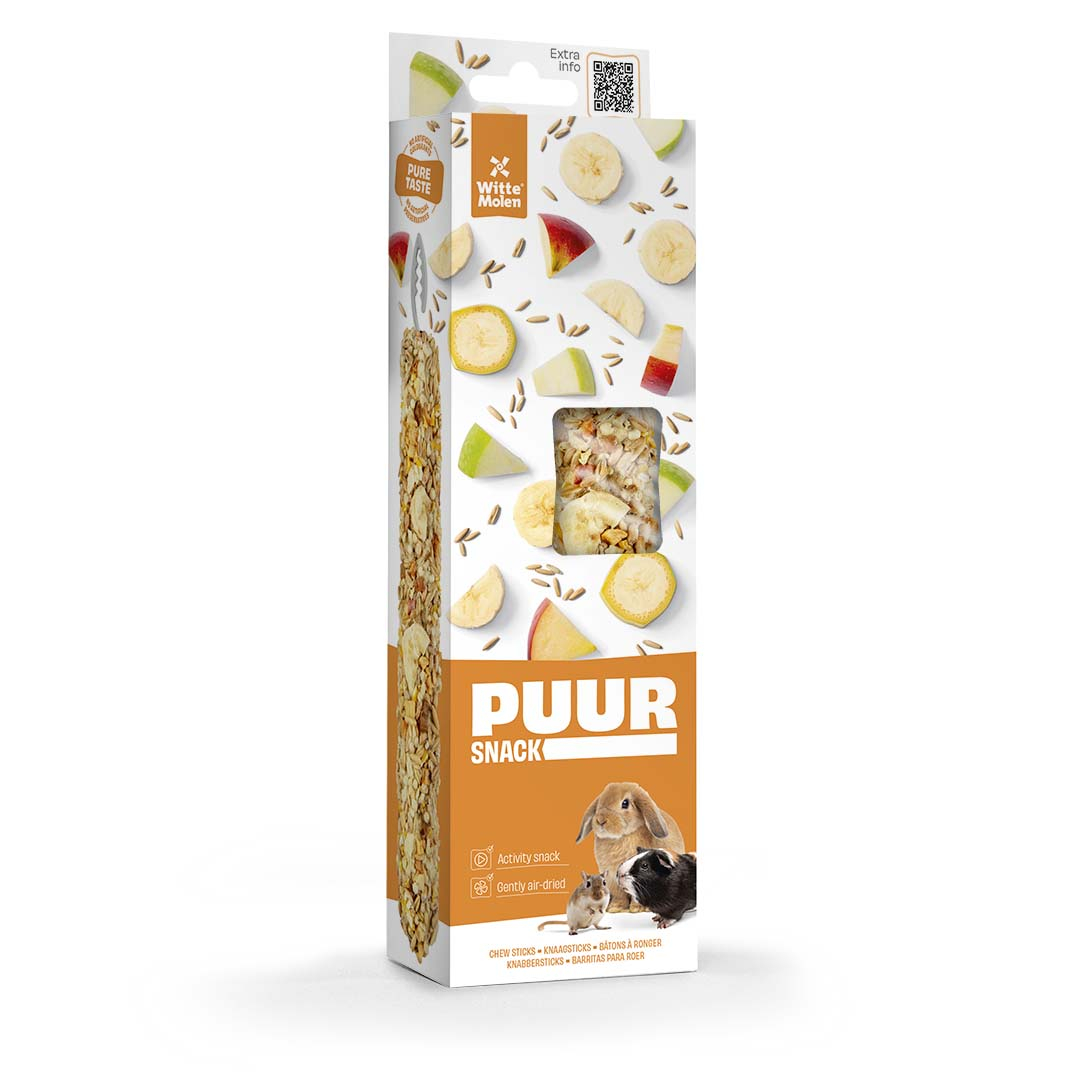 Witte Molen Puur Knabbersticks Banane & Apfel
