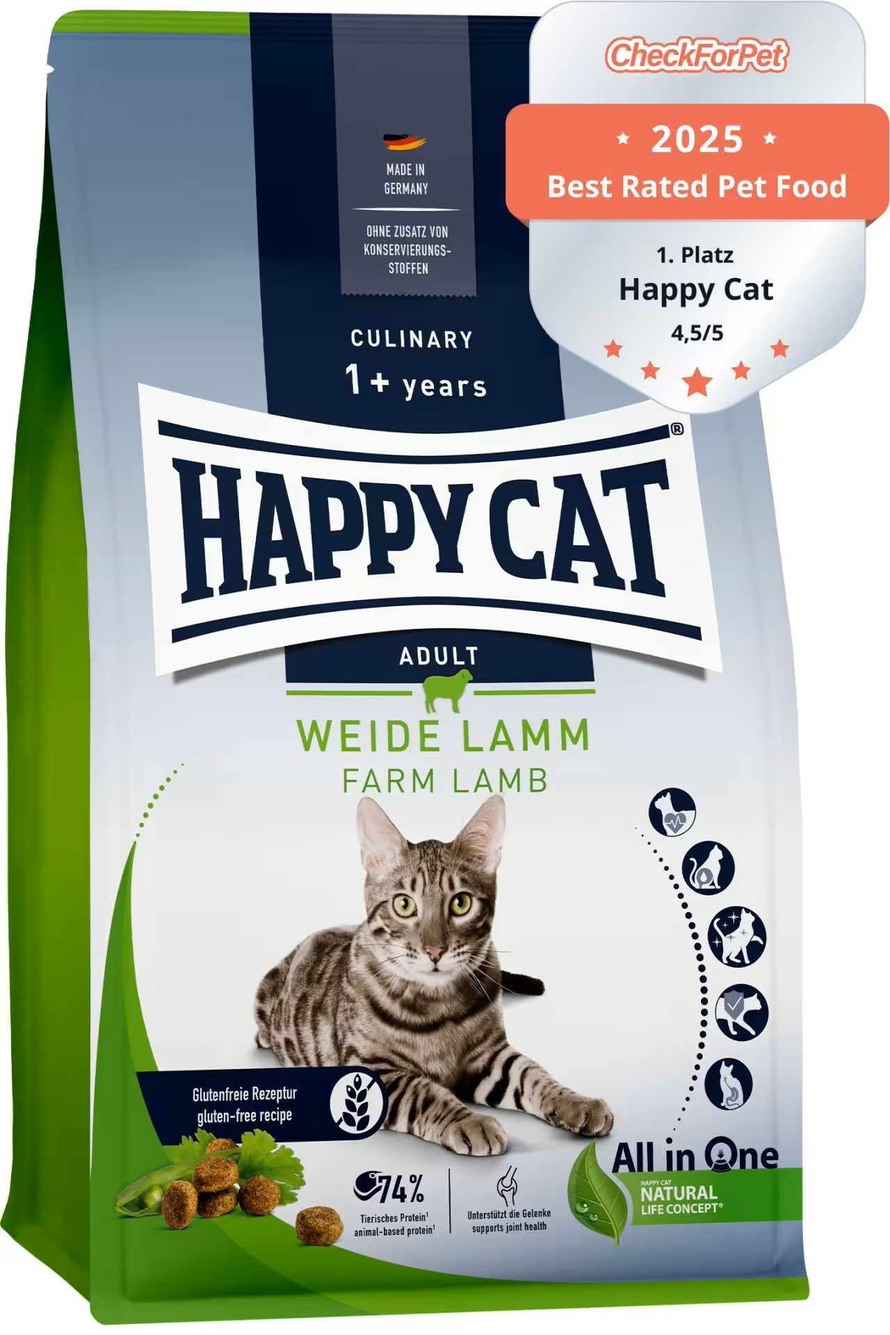 Happy Cat Culinary Adult Weide Lamm 1,3 kg