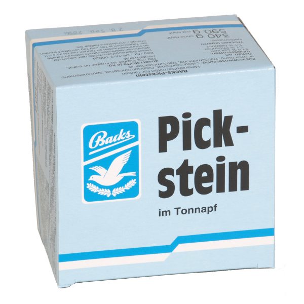 Backs Pickstein weiß im Tonnapf 340g